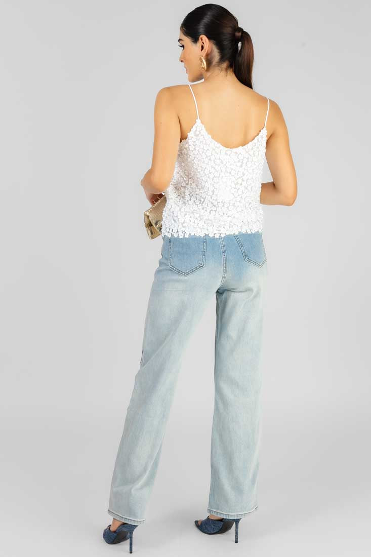 BLUSA FLOR LENTEJUELA