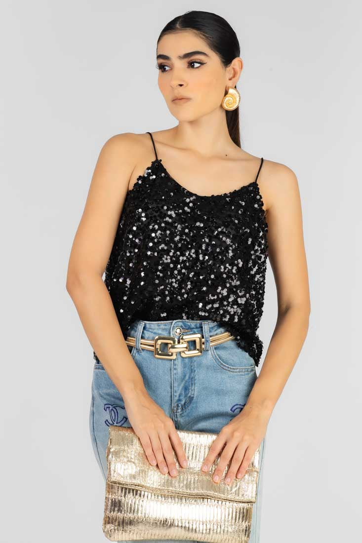 BLUSA FLOR LENTEJUELA
