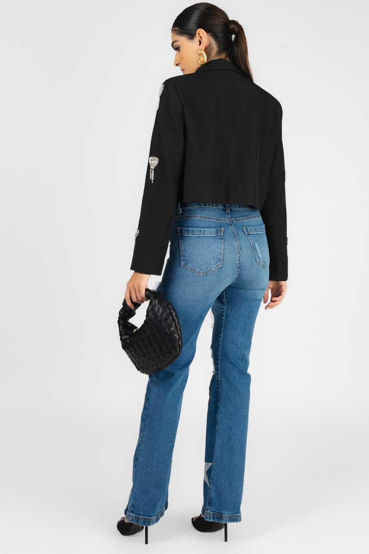 PANTALON ESTRELLAS PLATA