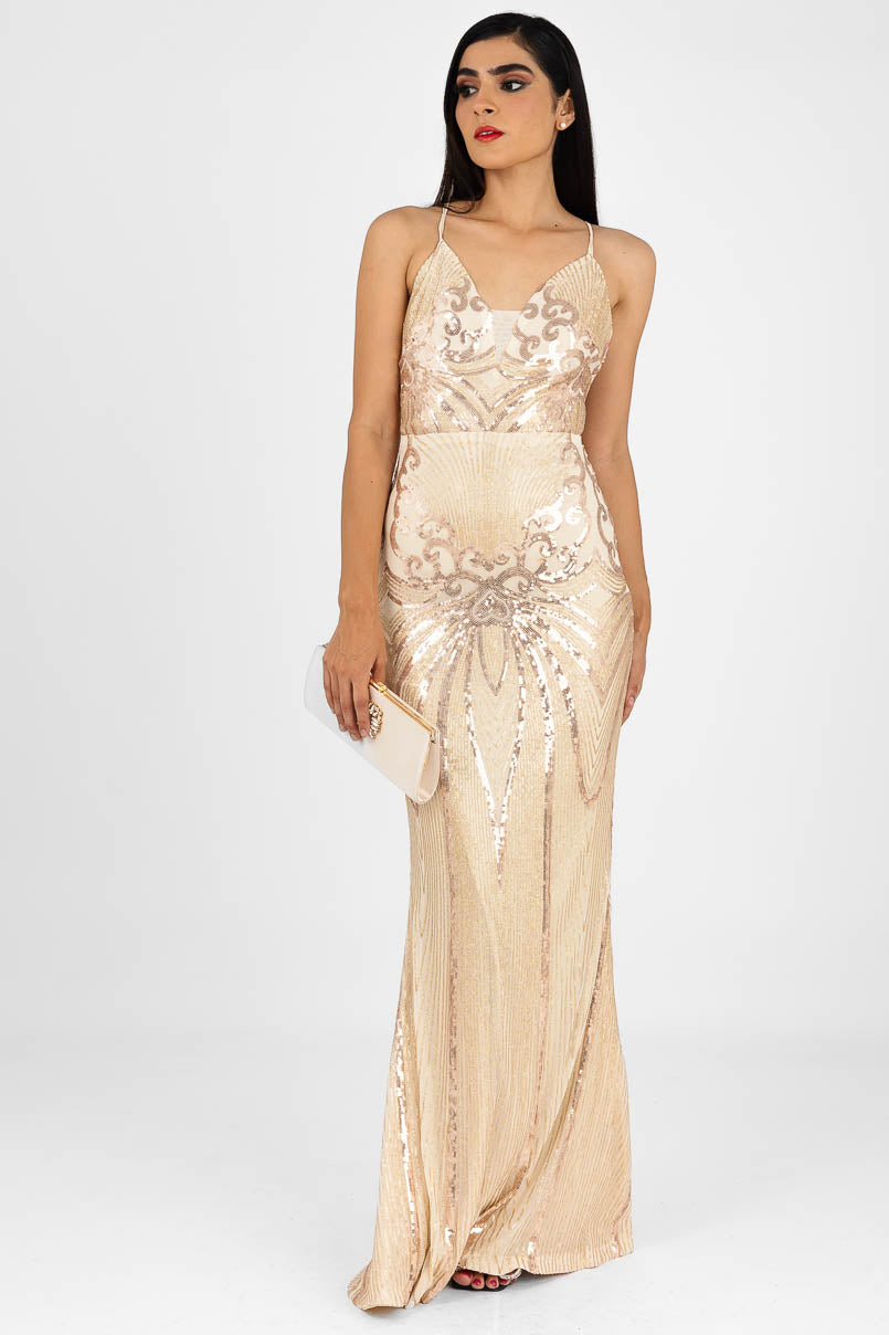 Vestido Mesh Lentejuela