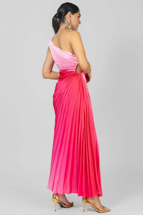 VESTIDO PLISADO ROSA