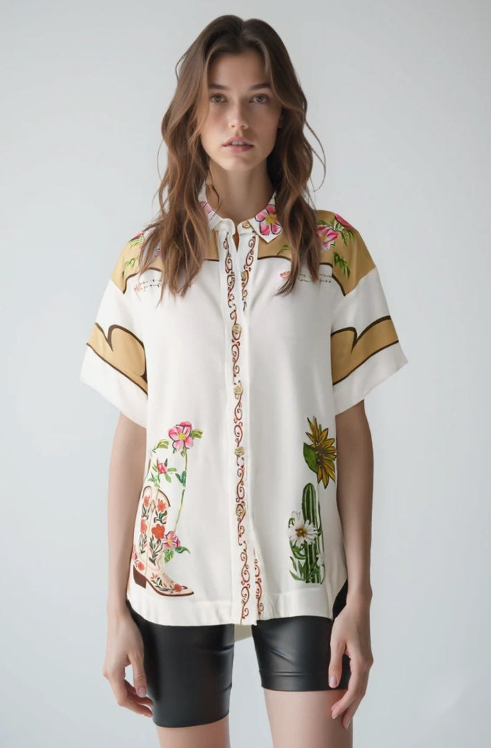 BLUSA VAQUERA FLORAL