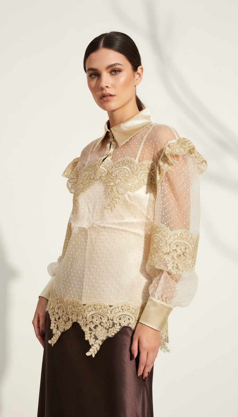 BLUSA IVORY LACE DREAM