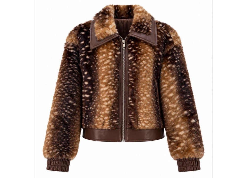 CHAQUETA EFECTO PIEL SINTÉTICA