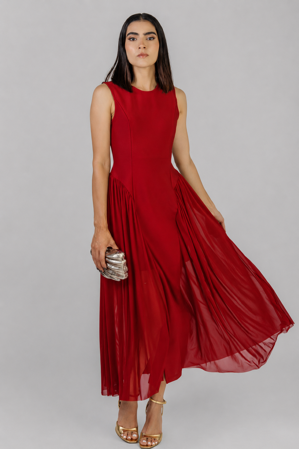 VESTIDO MIDI  ELEGANTE