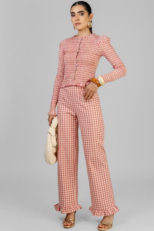 CONJUNTO VICHY ROSA