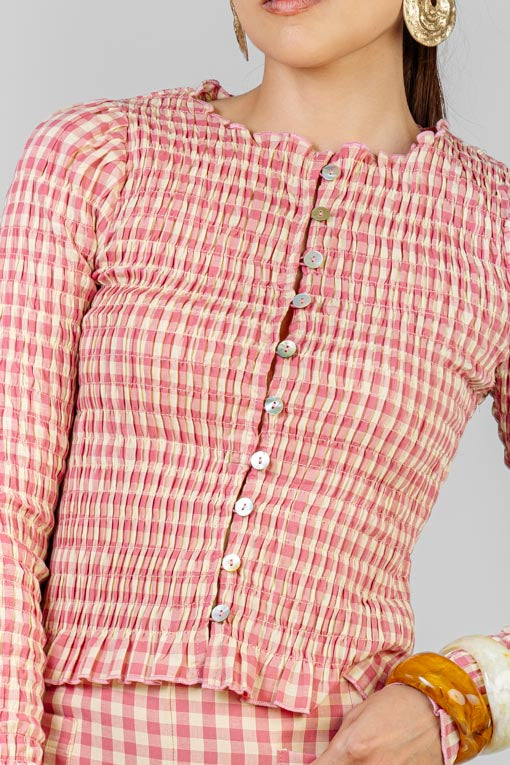 CONJUNTO VICHY ROSA