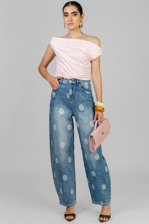 PANTALON DENIM POLKA WASH