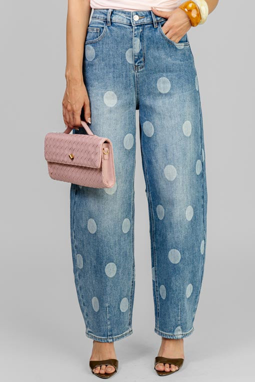 PANTALON DENIM POLKA WASH