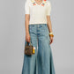 PANTALON DENIM PANEL WIDE