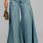 PANTALON DENIM PANEL WIDE