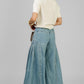 PANTALON DENIM PANEL WIDE