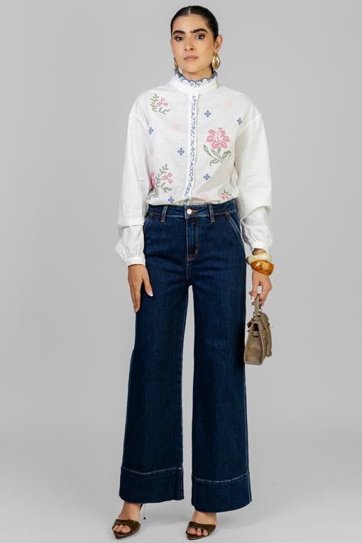 PANTALON DENIM BASTILLA ANCHA