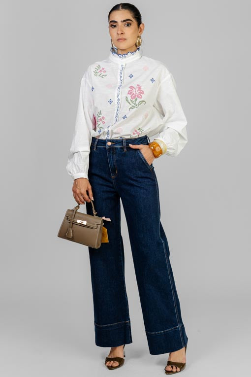 PANTALON DENIM BASTILLA ANCHA