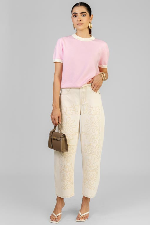 PANTALON IVORY BLOOM