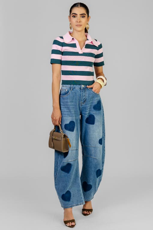 PANTALON CORAZON AZUL