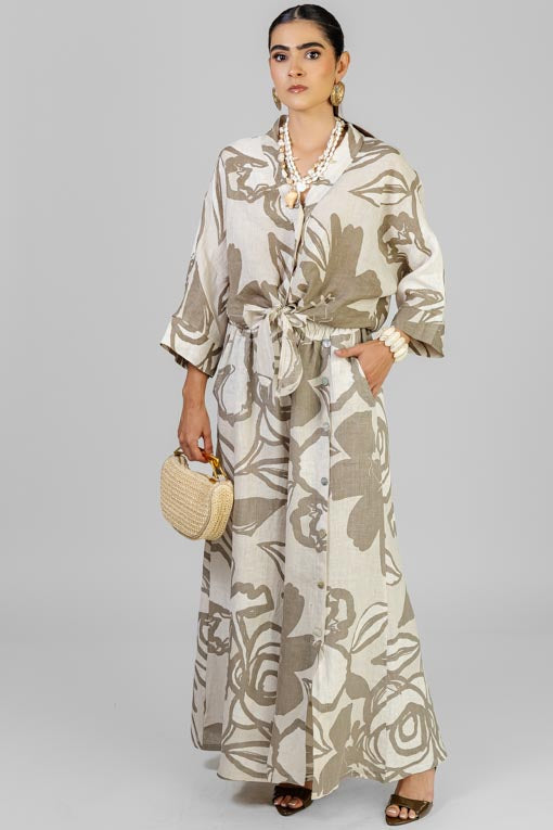 CONJUNTO LINO FLORAL