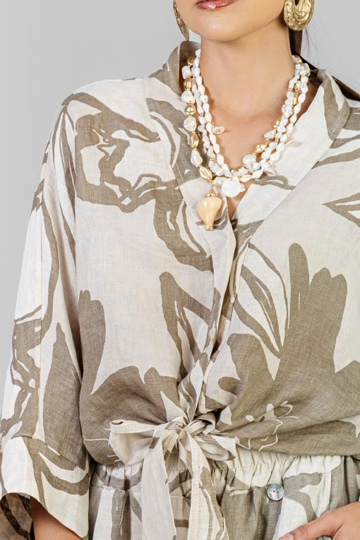 CONJUNTO LINO FLORAL