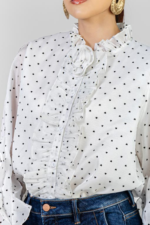BLUSA RUFFLE HEART