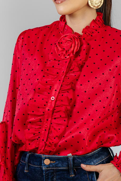 BLUSA RUFFLE HEART