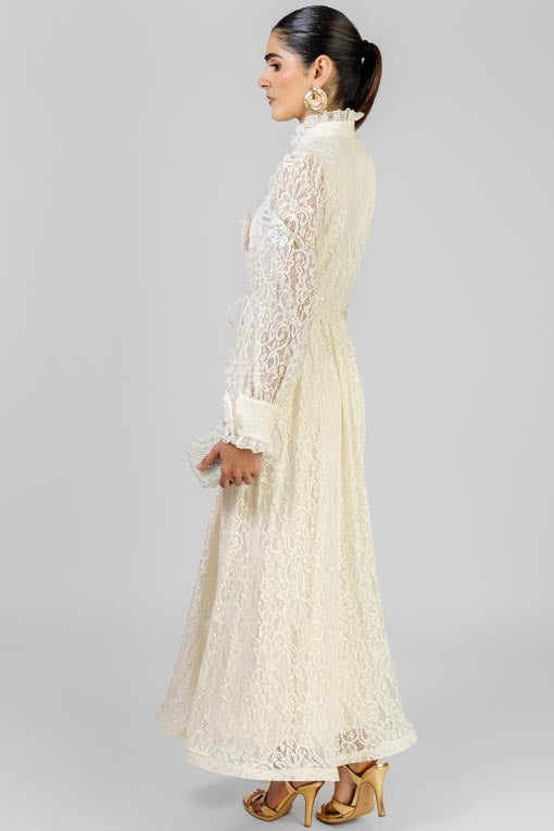 VESTIDO JARDIN MARFIL