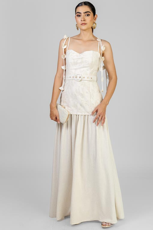 VESTIDO LINO CORSET