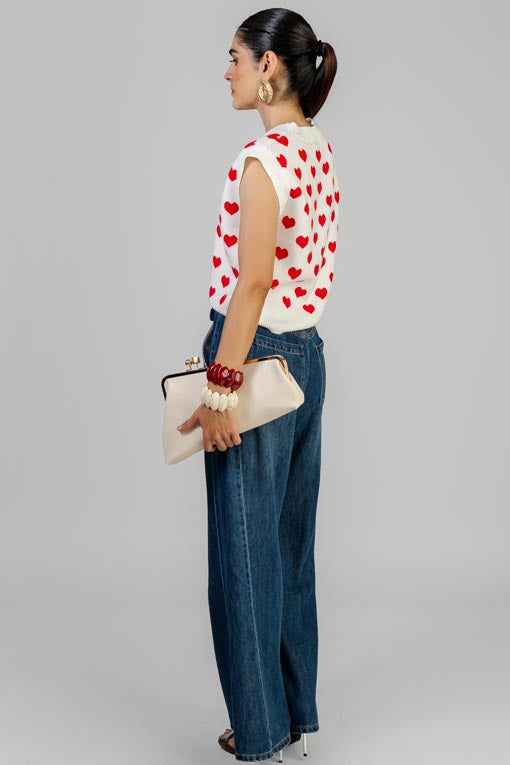 BLUSA HEART KNIT