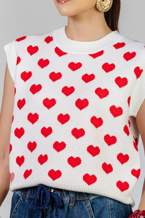 BLUSA HEART KNIT