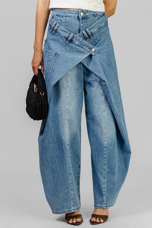PANTALON DENIM CROSSOVER