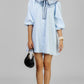 VESTIDO CELESTE BOW
