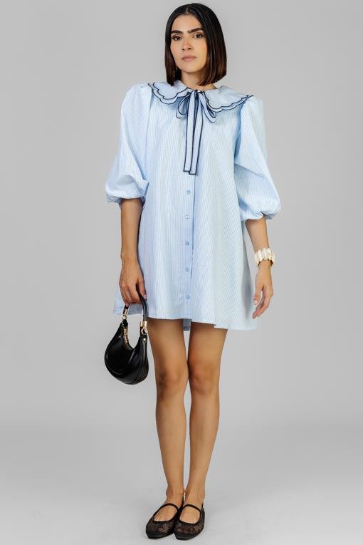 VESTIDO CELESTE BOW