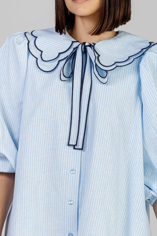 VESTIDO CELESTE BOW