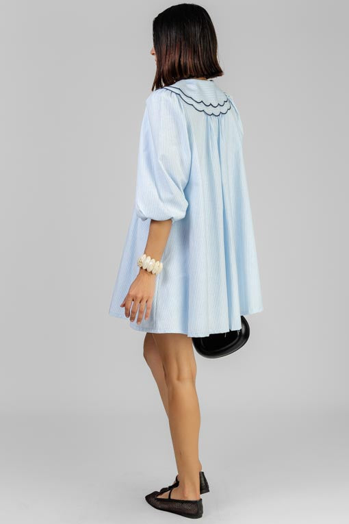 VESTIDO CELESTE BOW