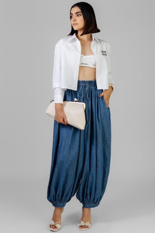 PANTALON DENIM GLOBO