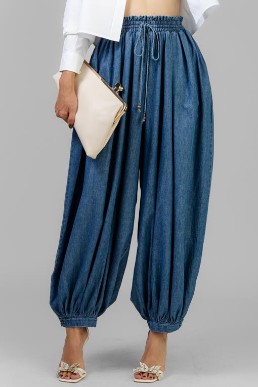 PANTALON DENIM GLOBO