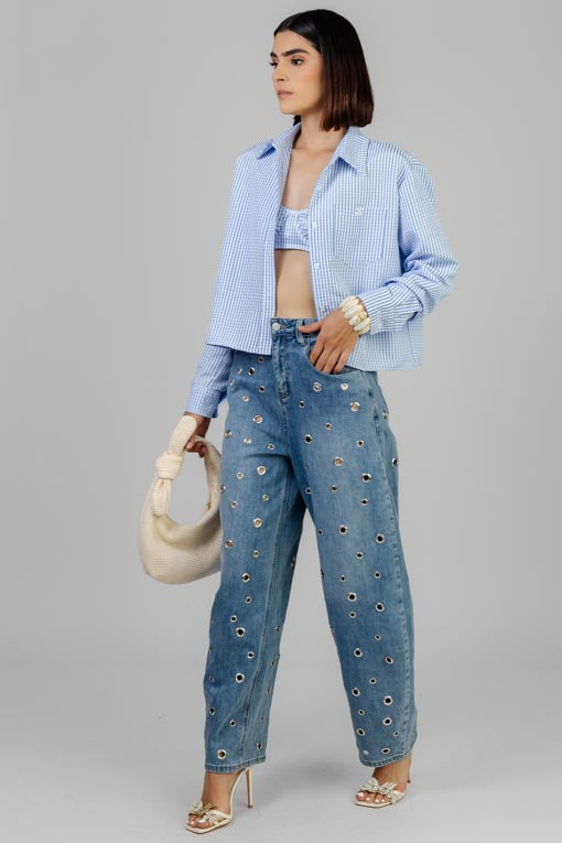 PANTALON EYELET