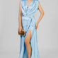 VESTIDO SATIN FALDA SESGO