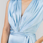 VESTIDO SATIN FALDA SESGO