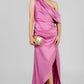 VESTIDO SATIN ASIMETRICO