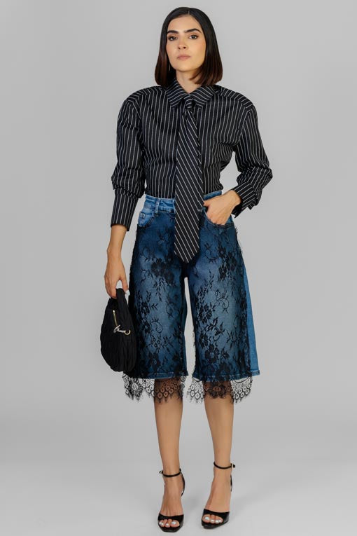 BERMUDA DENIM LACE