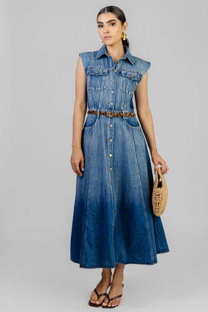 VESTIDO MEZCLILLA DEGRADADO