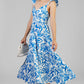 VESTIDO FIGURAS AZUL REY