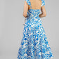 VESTIDO FIGURAS AZUL REY