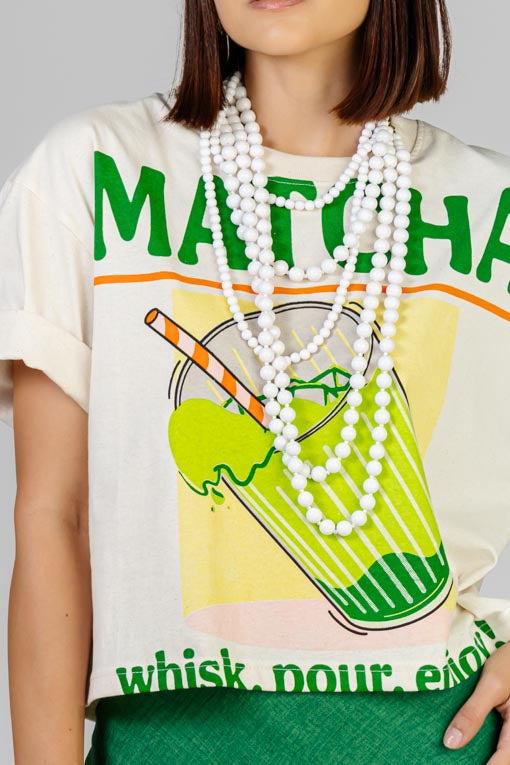 PLAYERA MATCHA POP