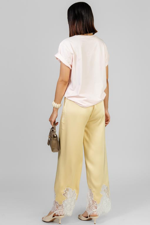 PANTALON SATIN LACE
