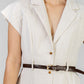 VESTIDO BEIGE REJILLA