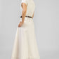 VESTIDO BEIGE REJILLA