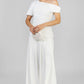 CONJUNTO BLUSA ORGANZA FRUNCES