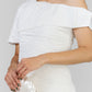 CONJUNTO BLUSA ORGANZA FRUNCES