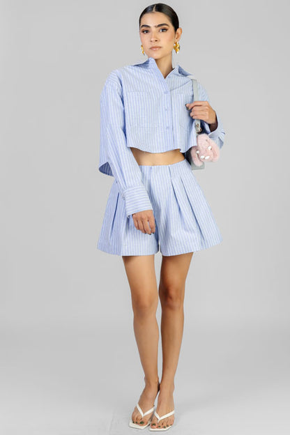 CONJUNTO CAMISA CORTA RAYAS